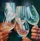 Cheers wine glasses 4ftx4ft