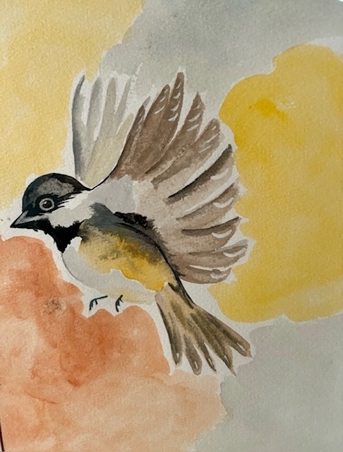 Chickadee in Flight